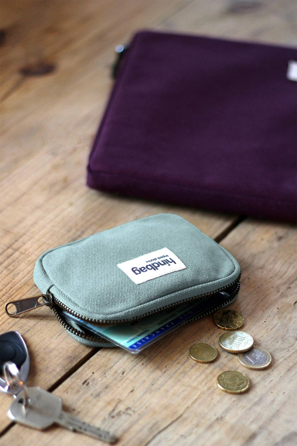 Hindbag Lili Salbei Geldbörse