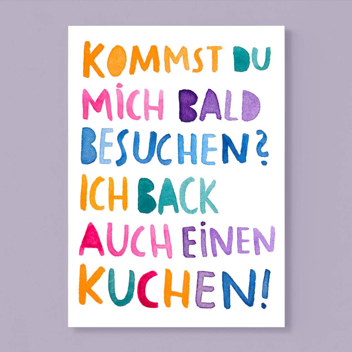 Postkarte *Kommst du mich besuchen?*