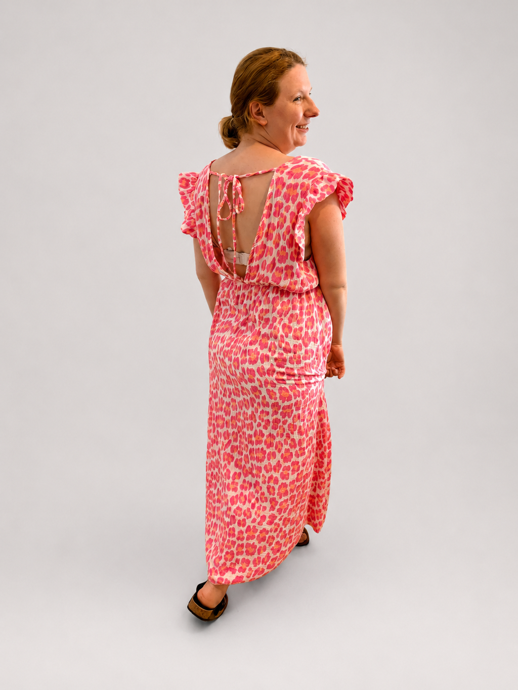 Kleid Musselin Leo Neon