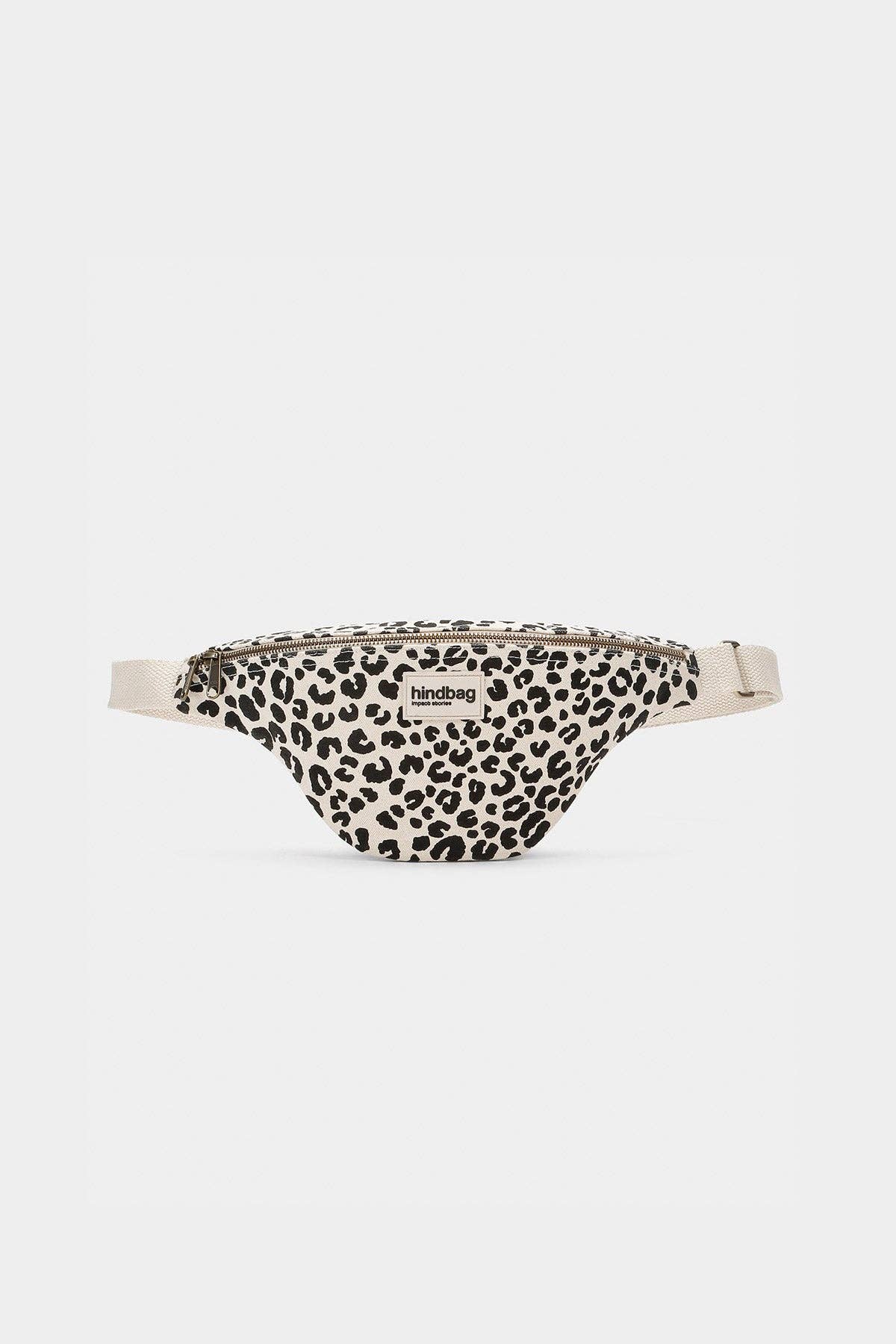 Hindbag Olivia Bauchtasche in Ecru mit Leopardenmuster