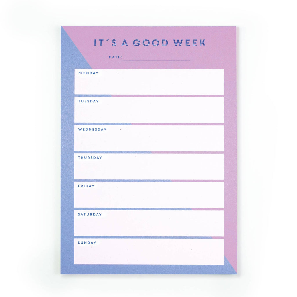 Notizblock „It´s a good Week“ aus Recyclingpapier