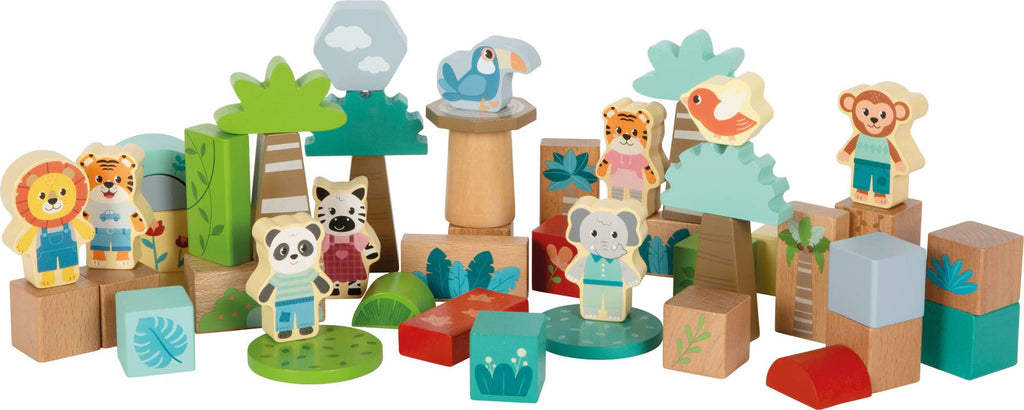 Holzbausteine „Jungle Friends“ | Bausteine | Holzspielzeug