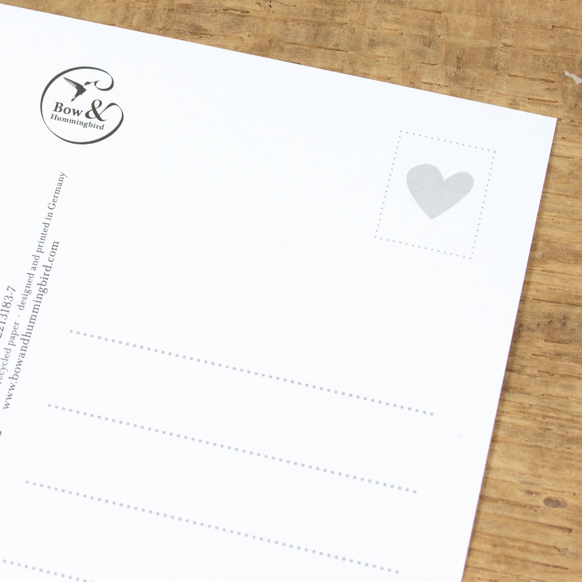 Postkarte "Salz auf meinen Pommes" aus Recyclingpapier