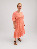 Kleid Peach Schmetterlinge