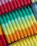 Tischkerzen 20 cm – Sommerliche Stimmung in Passionfruchtfarben