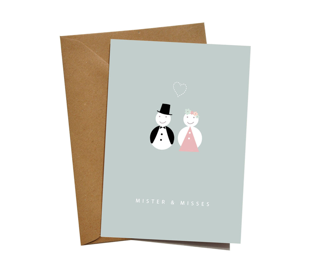 Klappkarte "Mister & Misses"