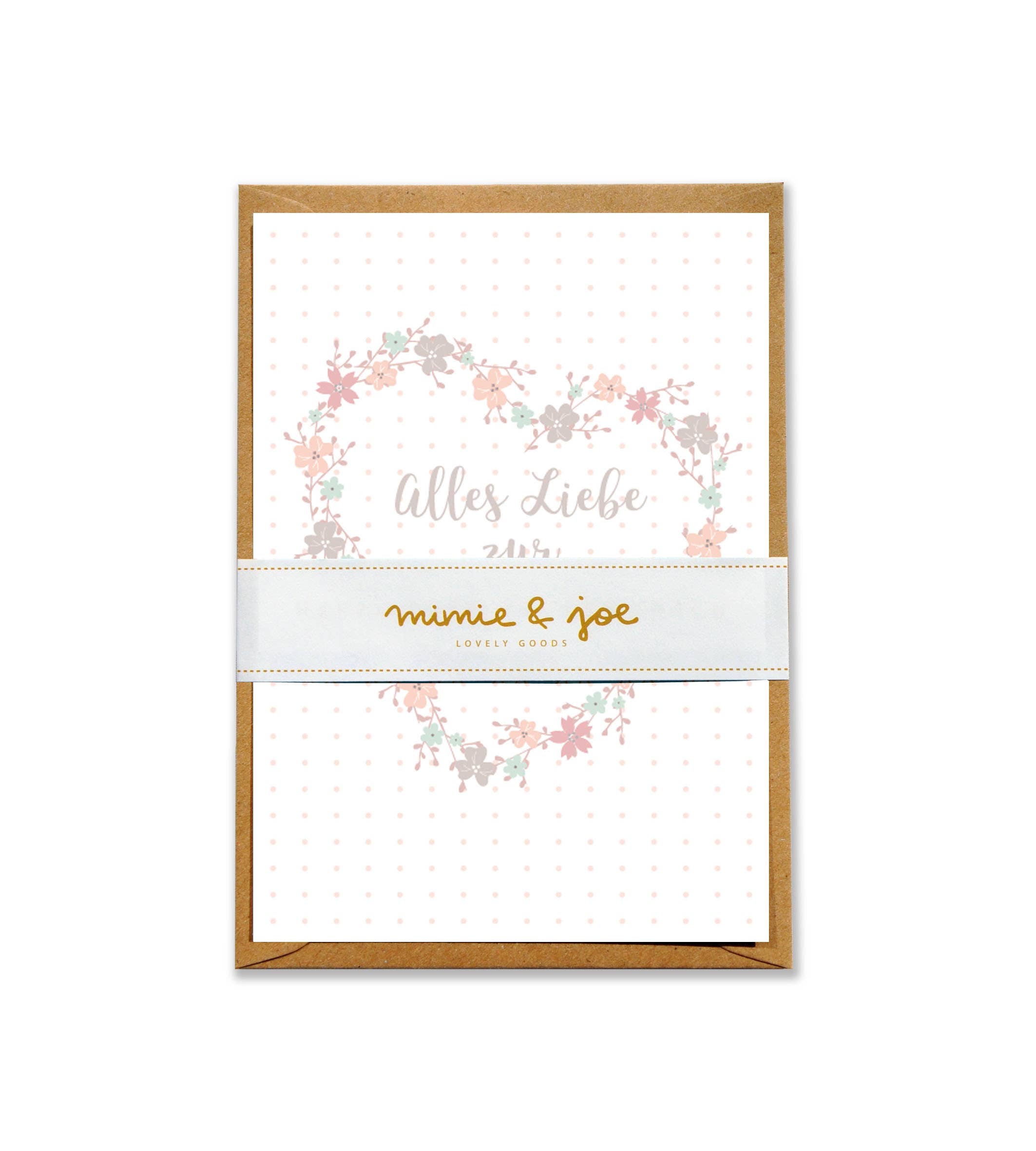 Klappkarte "Alles Liebe zur Hochzeit"
