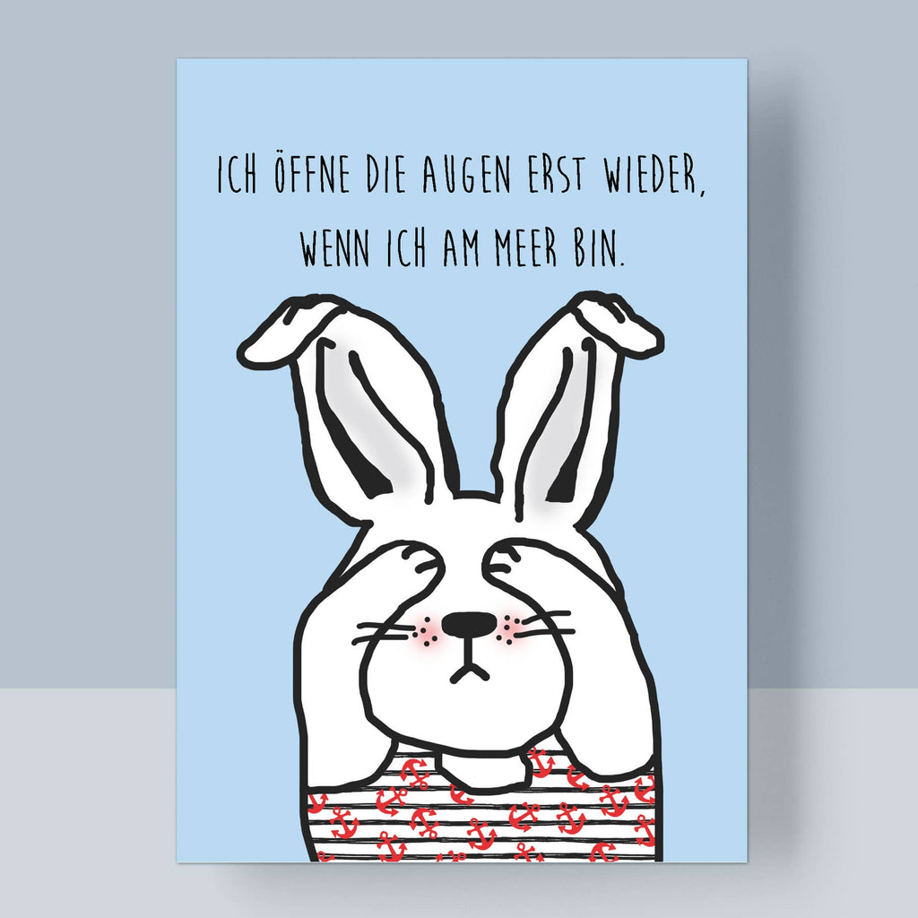 Postkarte A6 - Meerhase