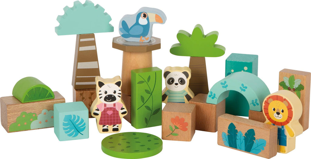 Holzbausteine „Jungle Friends“ | Bausteine | Holzspielzeug