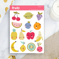 Kawaii Früchte – Aufkleberbogen