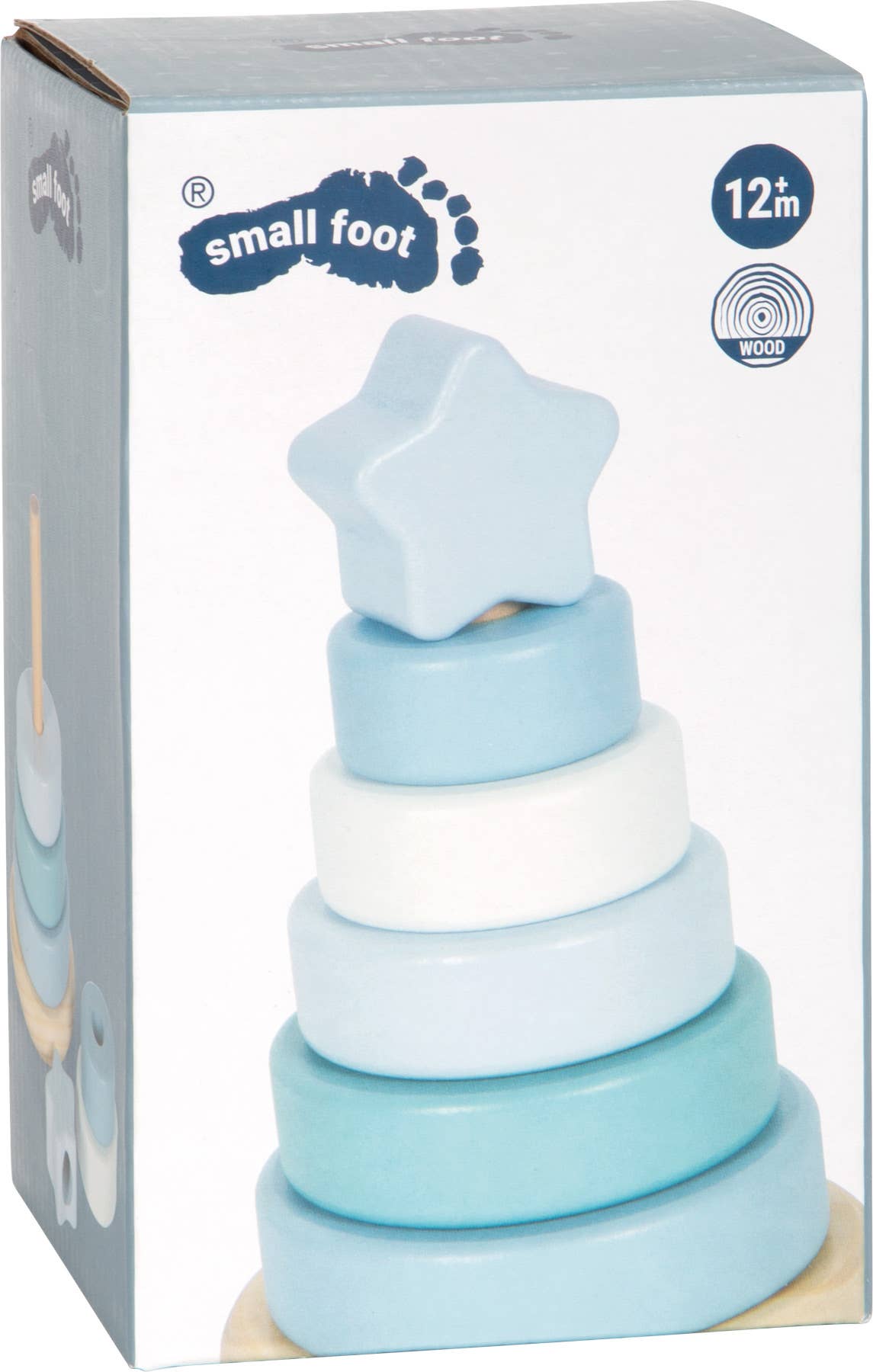 Stapelturm blau | Steckspiele | Holzspielzeug