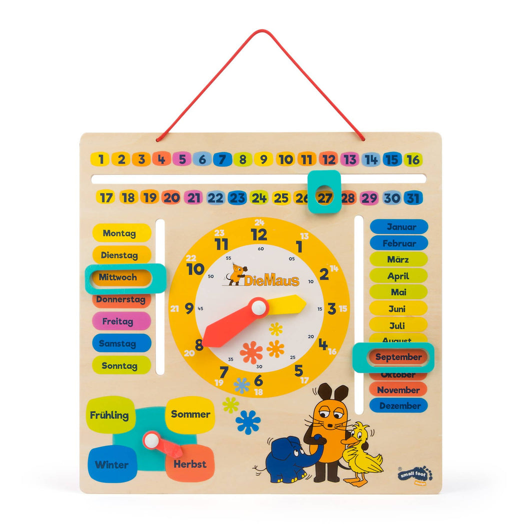 Die Maus Lerntafel | Motorikspielzeug | Holz
