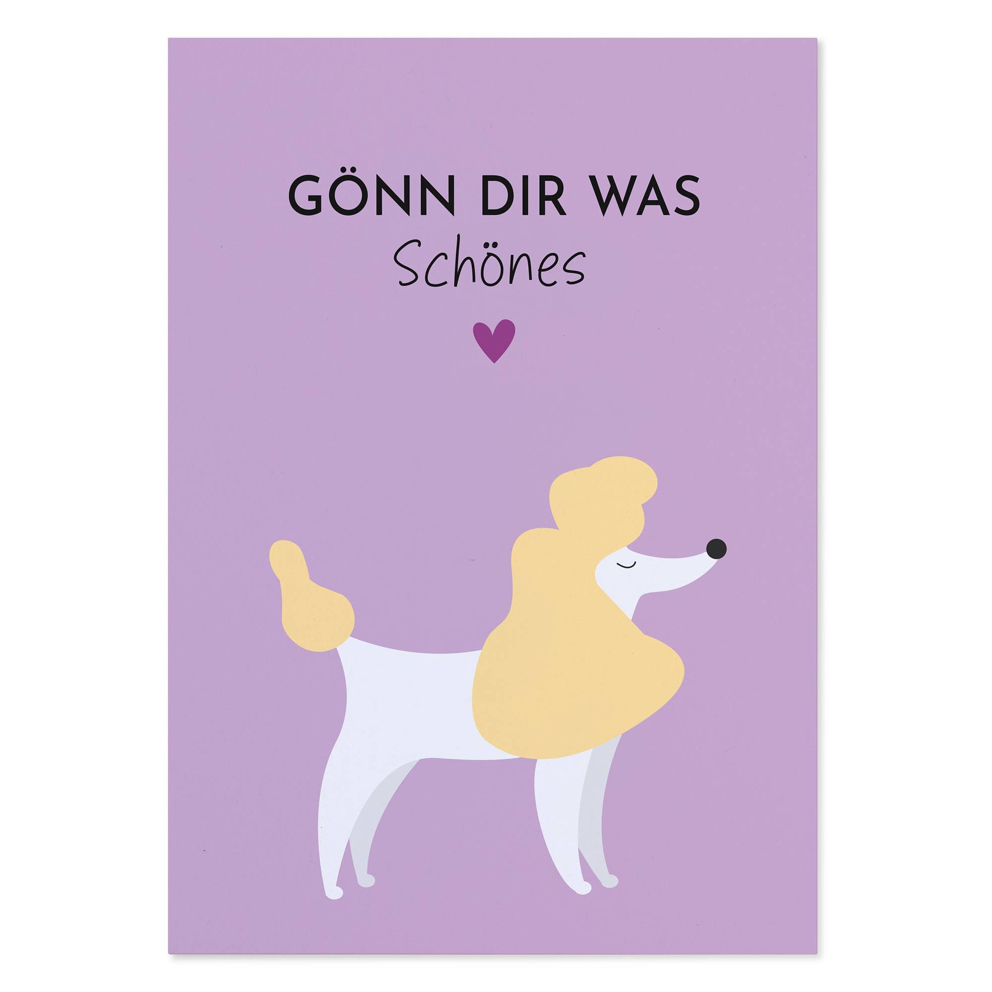 Lustige Postkarte mit Spruch – Gönn dir was Schönes