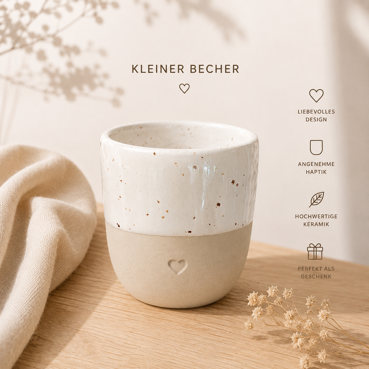 Eulenschnitt Kleiner Becher Herz