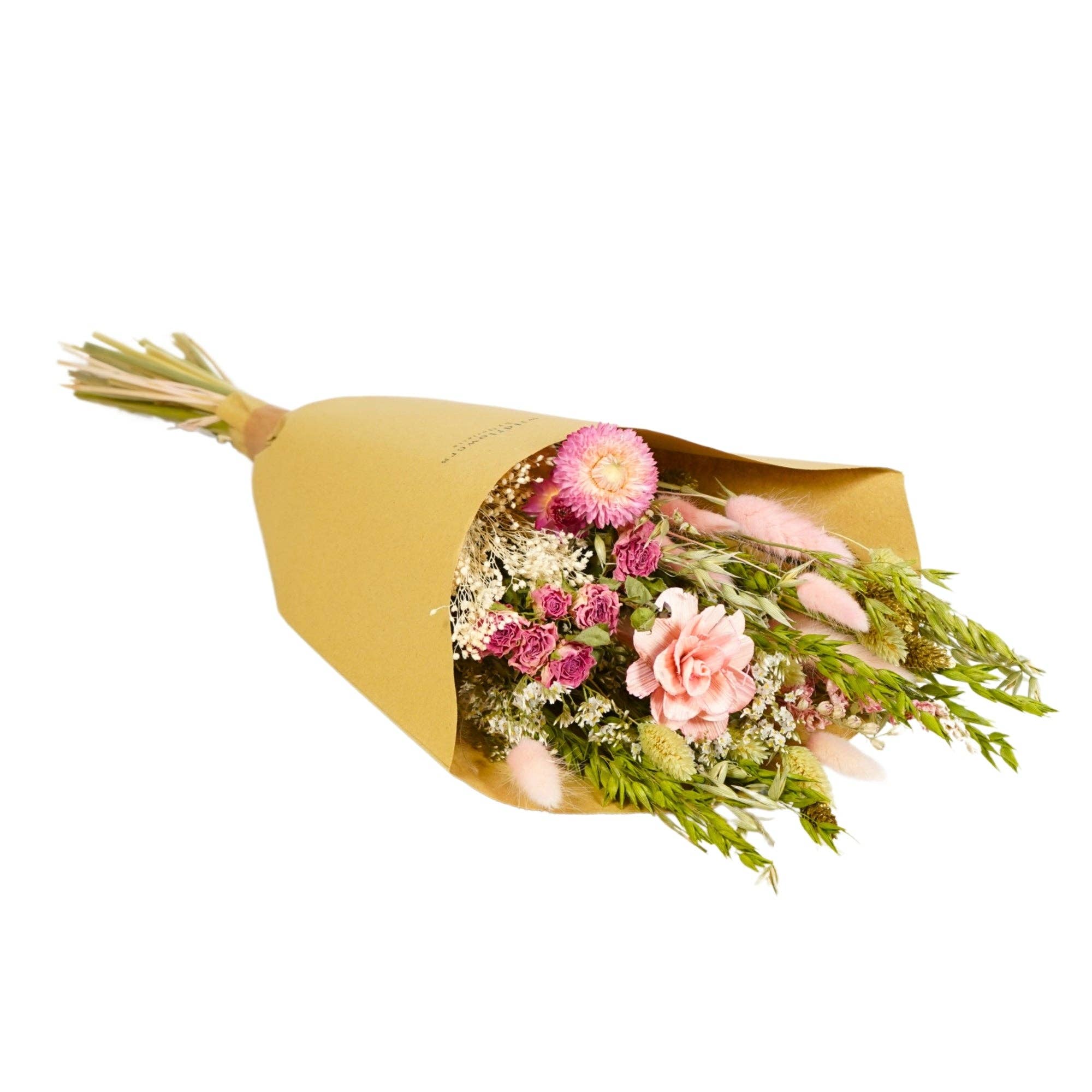 Trockenblumen - Feldstrauß - Rosa Eleganz