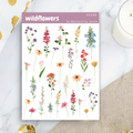 Wildblumen - Aufkleberbogen