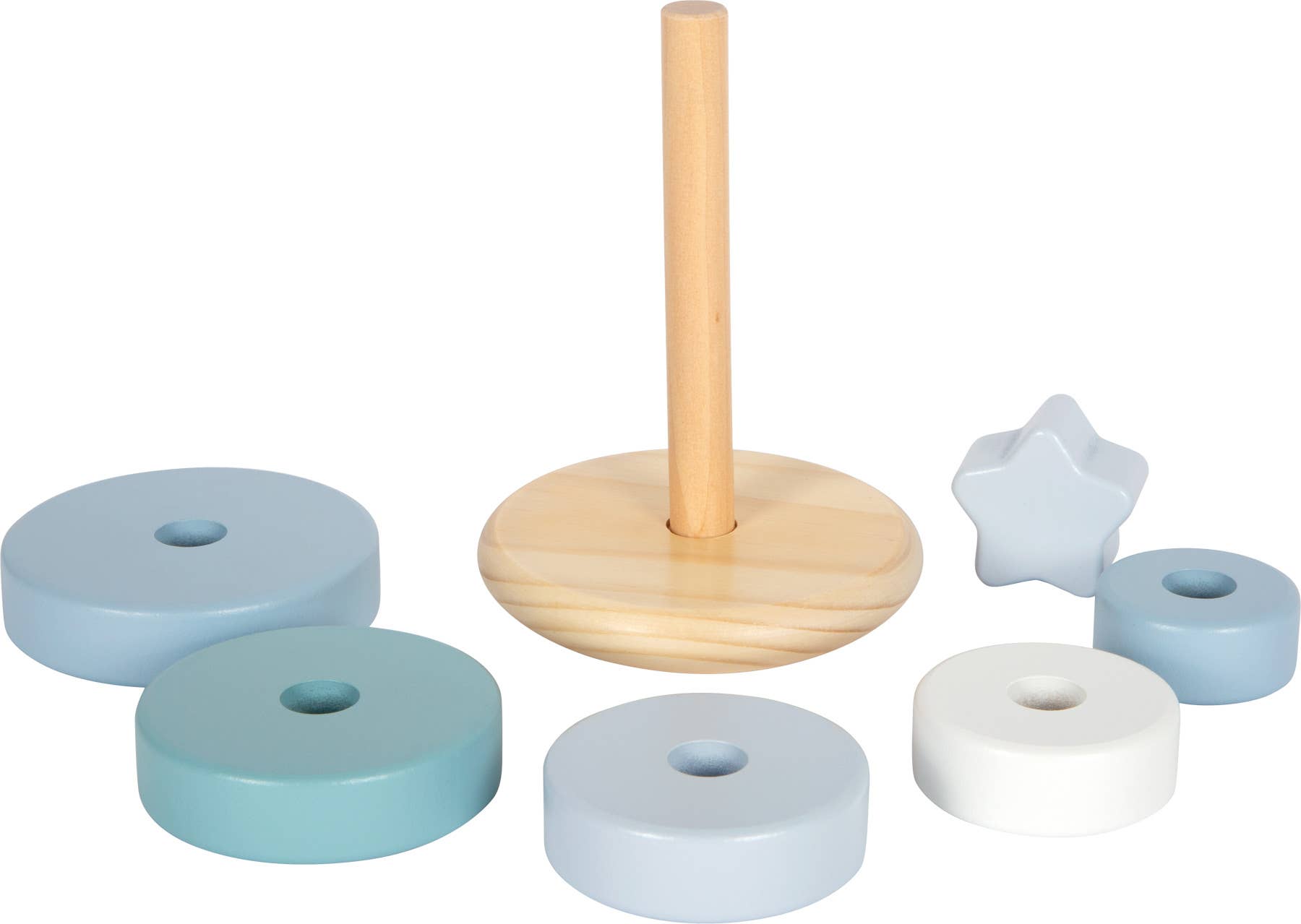 Stapelturm blau | Steckspiele | Holzspielzeug