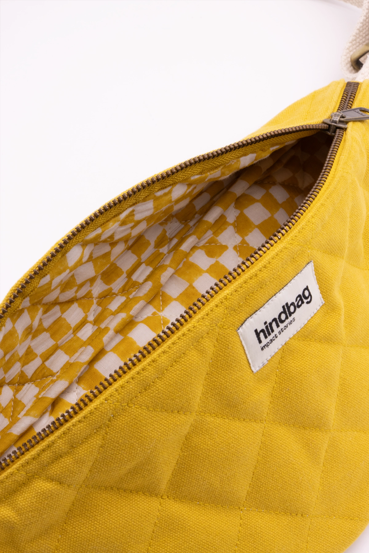 Hindbag Olivia gesteppte Bauchtasche in Safran