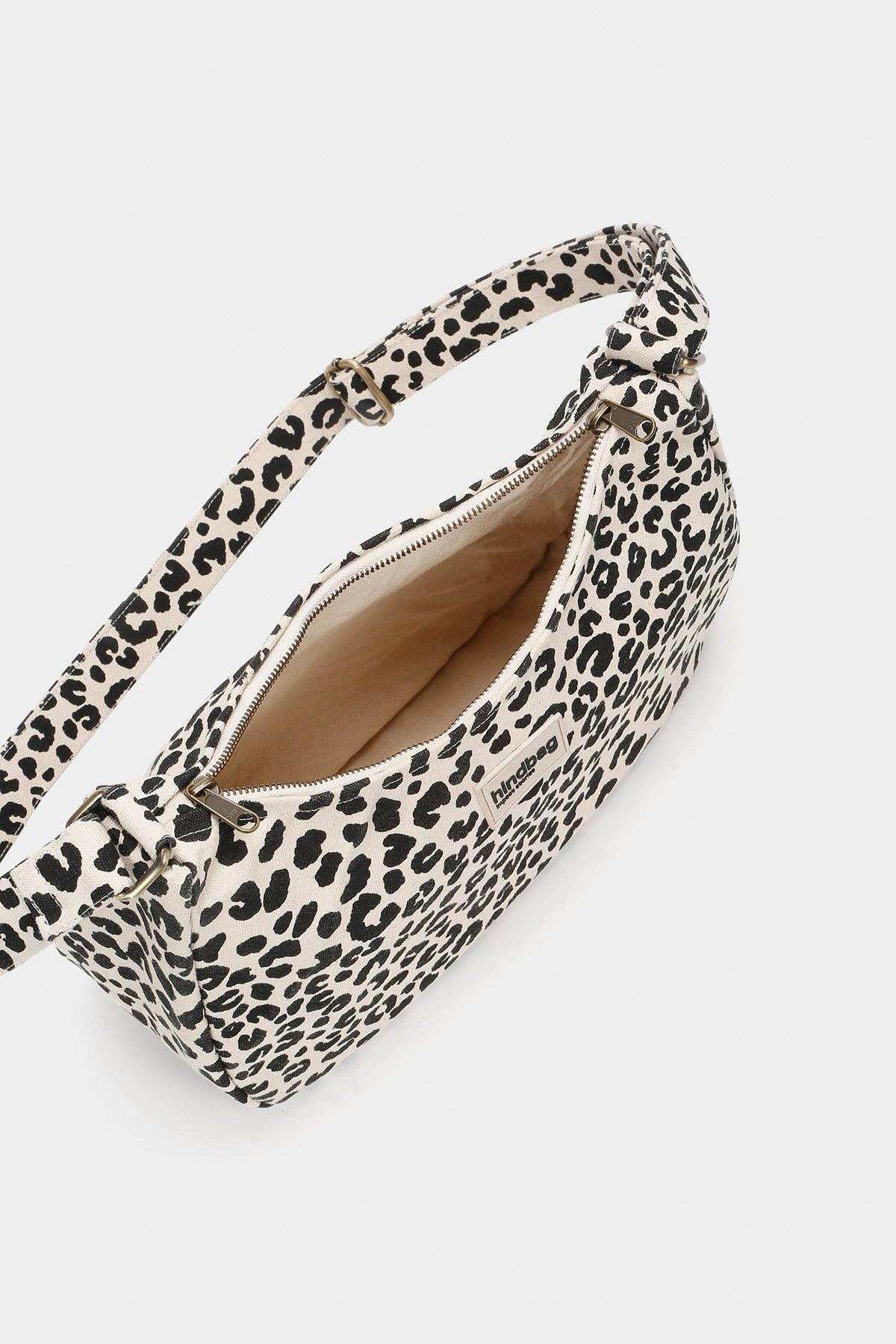 Hindbag Ecru Leopardentasche Rosa