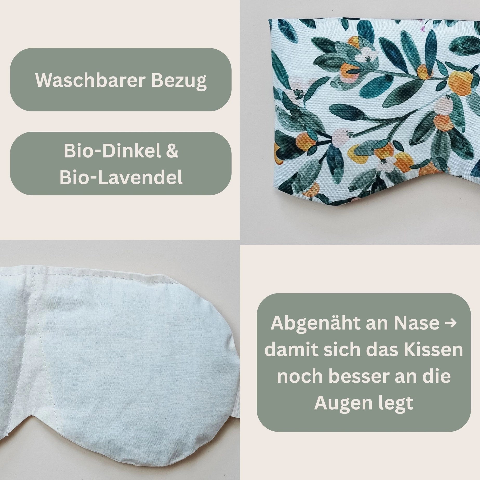 Augenkissen Yoga Bio Dinkel & Bio Lavendel