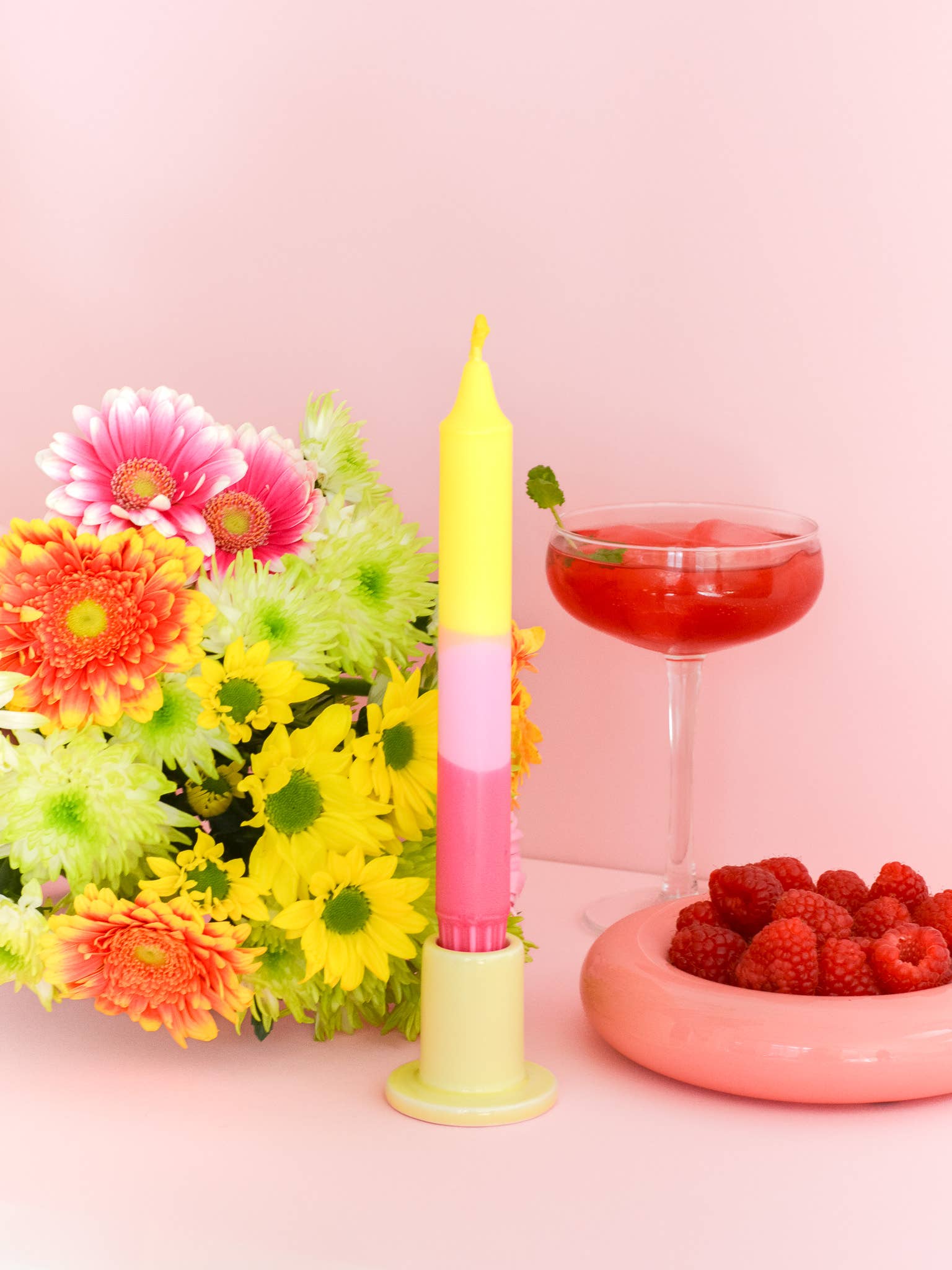 Nordtrice Spitzkerzen – Sommerparty / Erdbeer-Shake