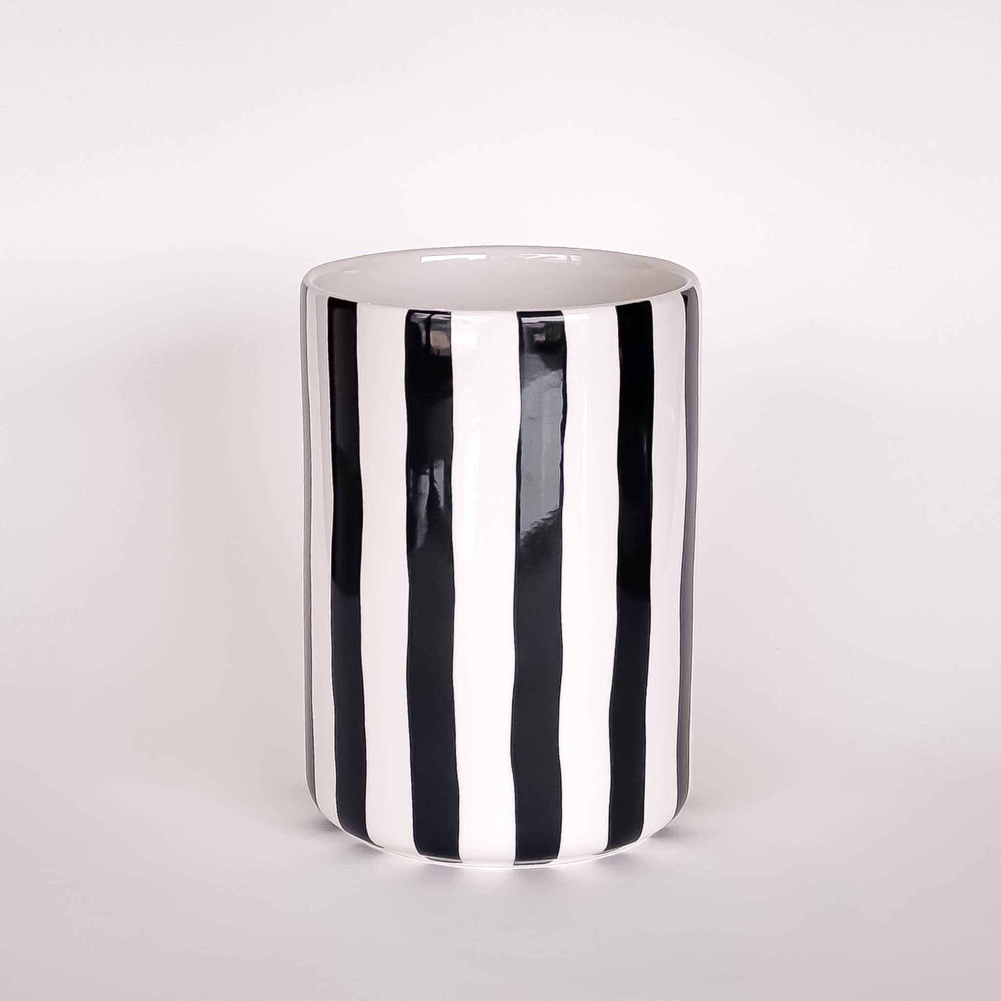 Magazin Minori Vase Stripes - vulcano black