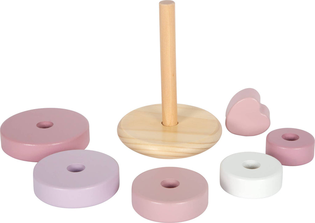 Stapelturm rosa | Steckspiele | Holzspielzeug