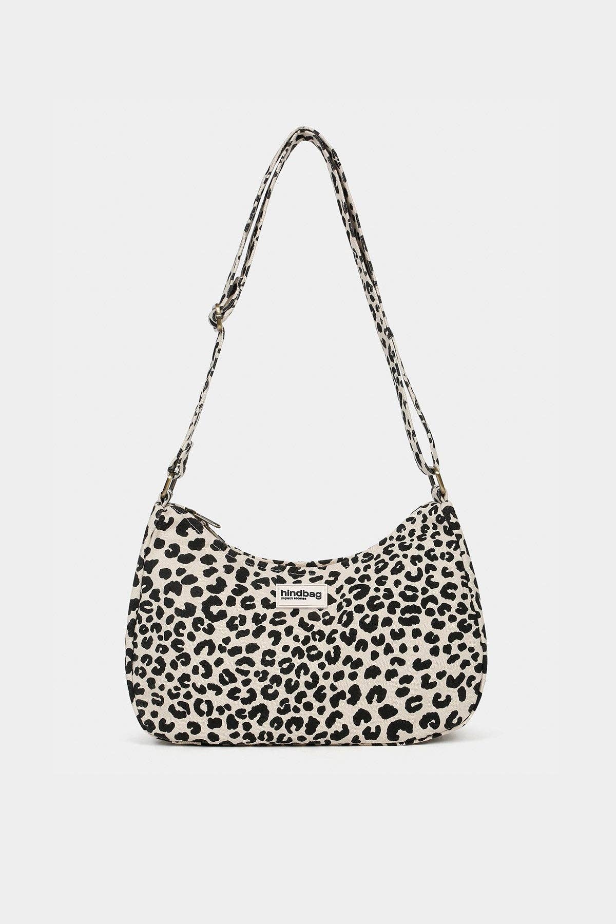 Hindbag Ecru Leopardentasche Rosa