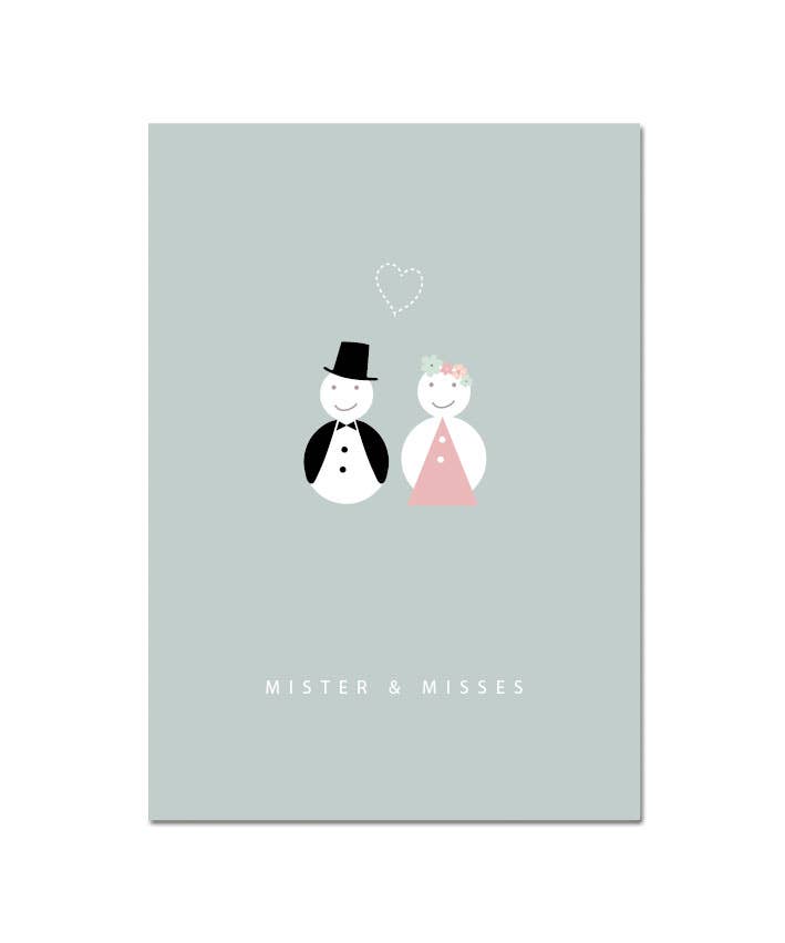 Klappkarte "Mister & Misses"