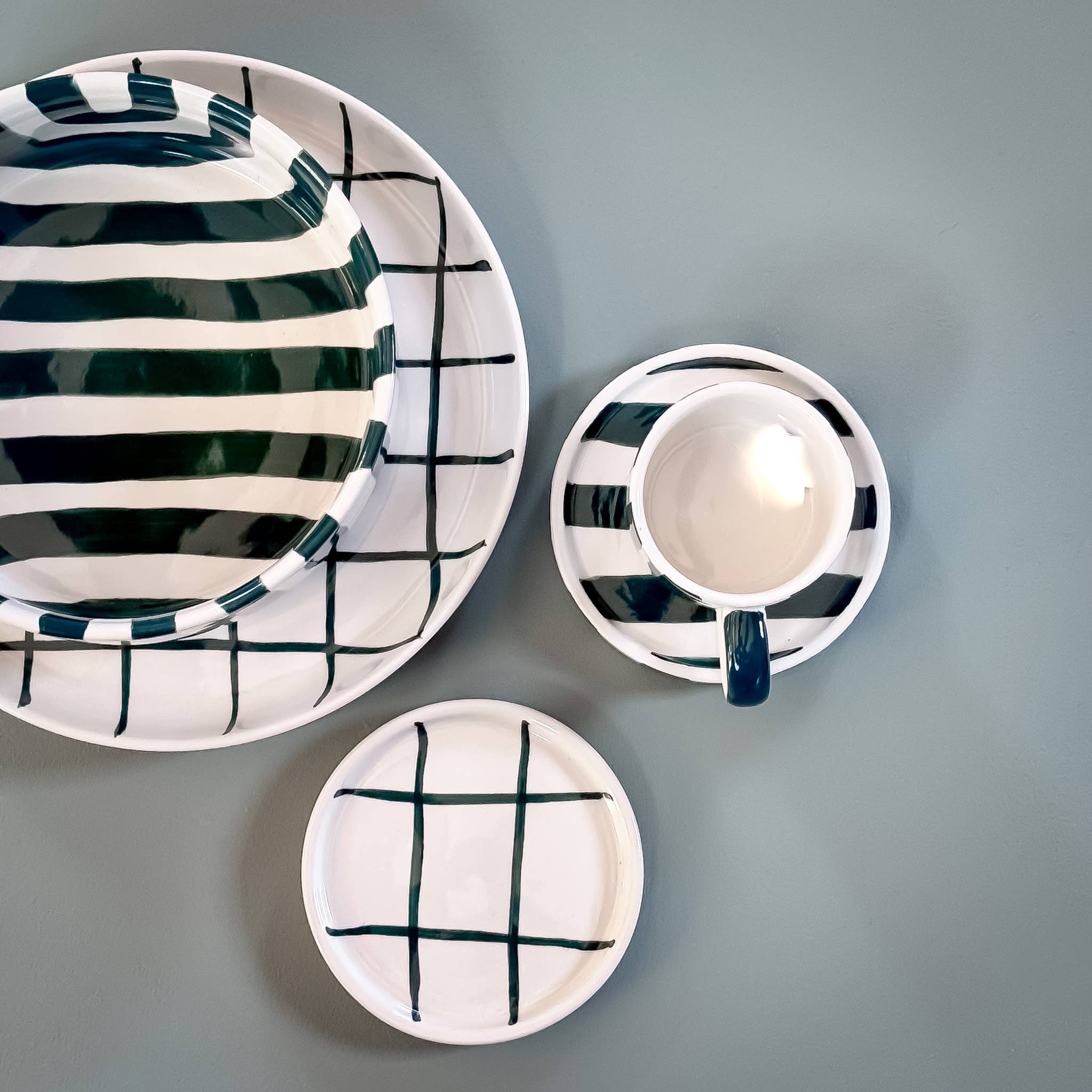Magazin Minori Vase Stripes - gentle green