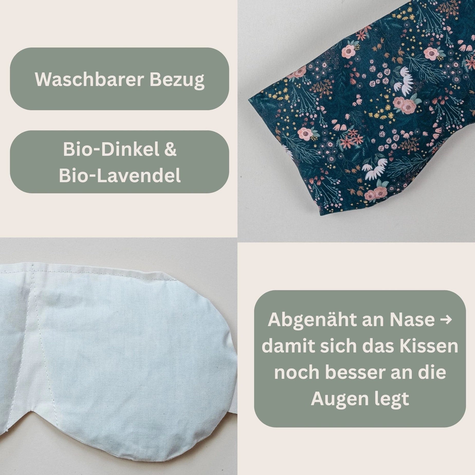 Augenkissen Yoga Bio Dinkel & Bio Lavendel