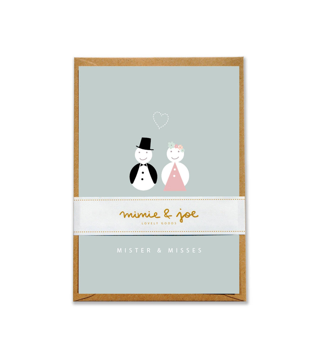 Klappkarte "Mister & Misses"