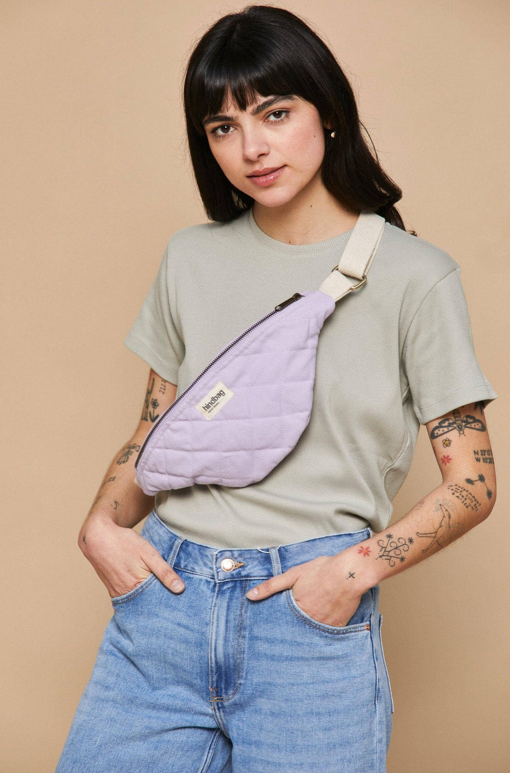 Hindbag Olivia gesteppte Gürteltasche in Flieder