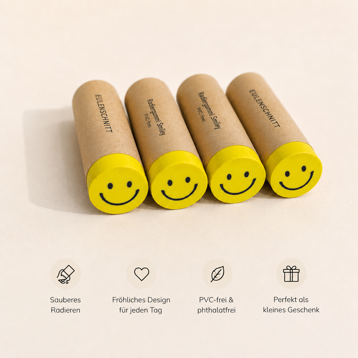 Radiergummi Smiley