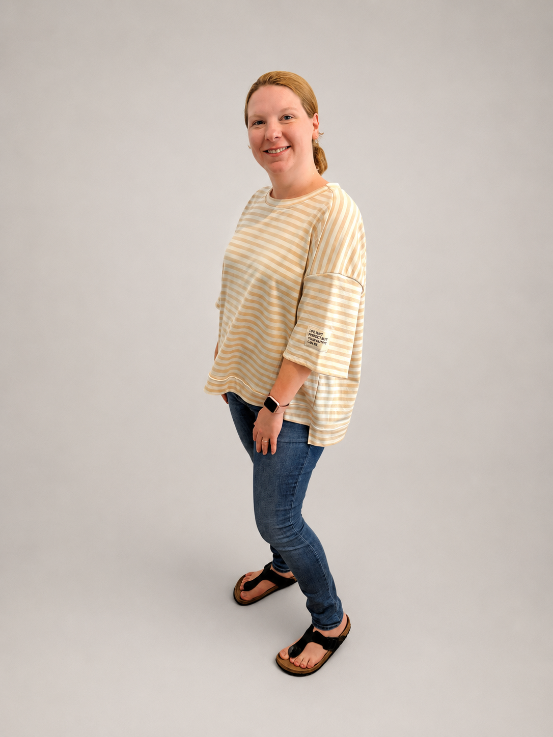 Streifenshirt beige/creme