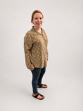 Bluse mit Herzchen braun