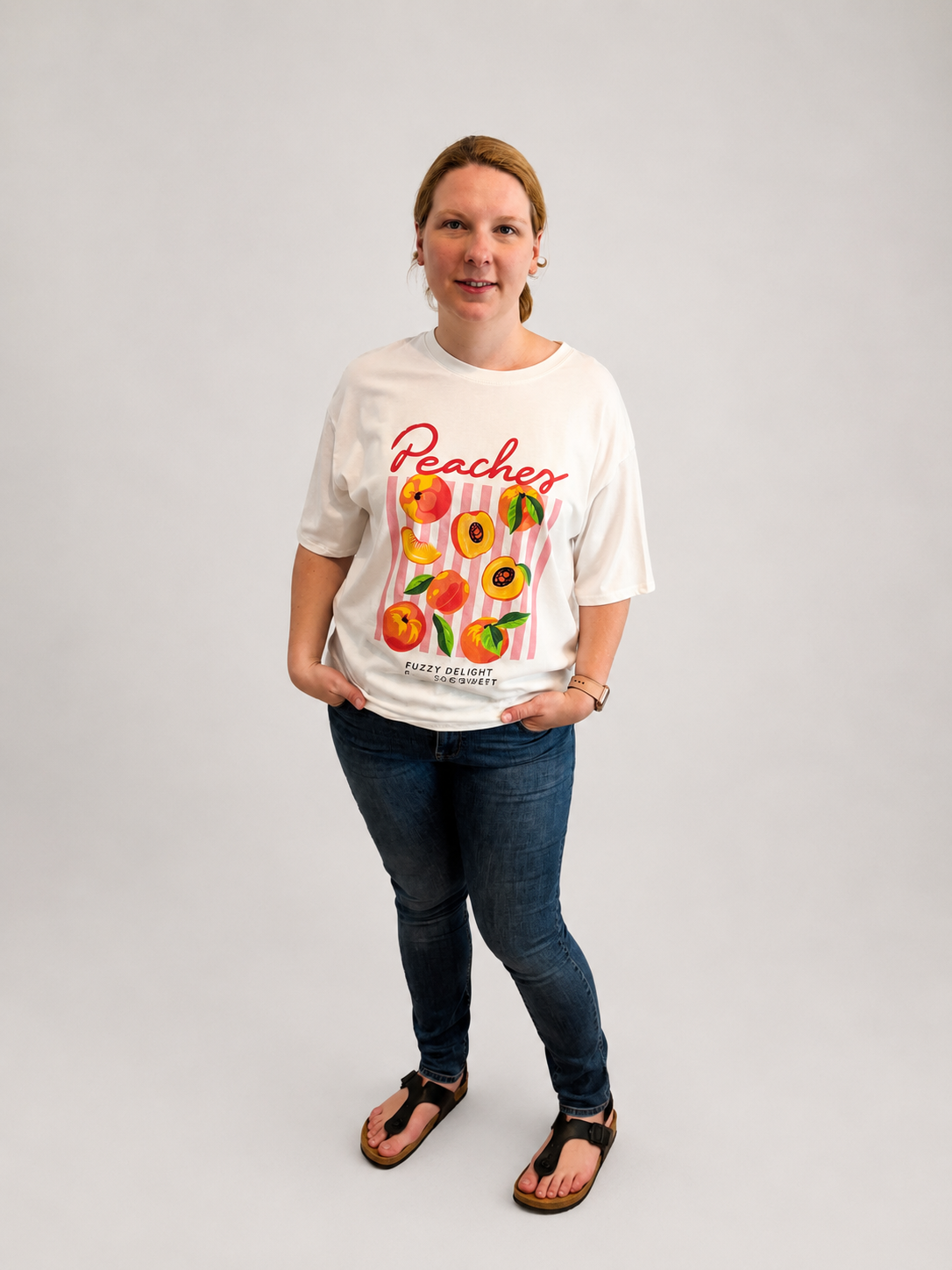 T-Shirt weiß Peaches