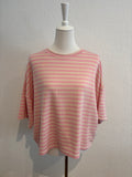 Streifenshirt rosa/creme