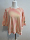 Streifenshirt rosa/creme