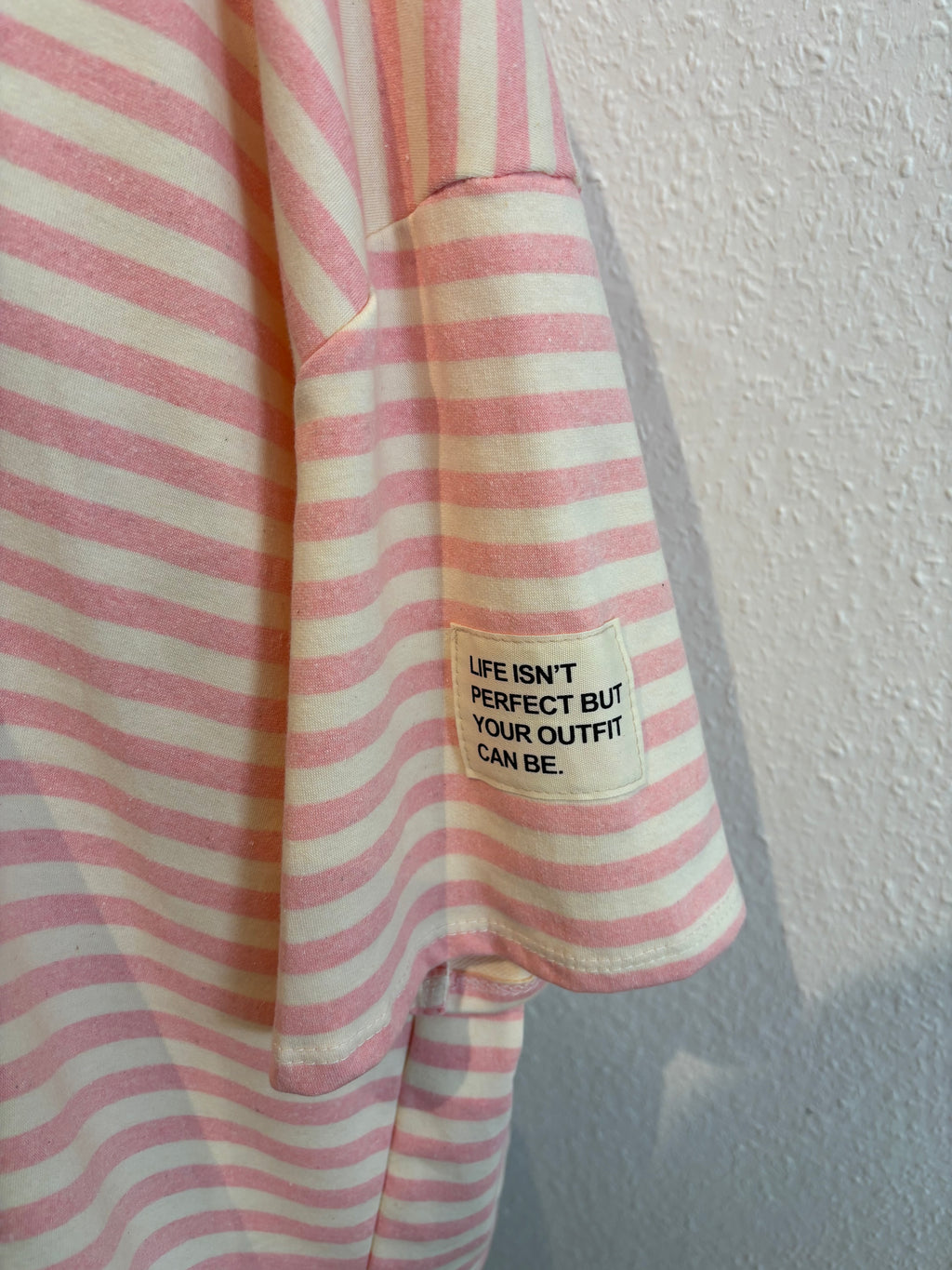 Streifenshirt rosa/creme