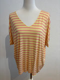 Shirt dünne Streifen gelb/rosa