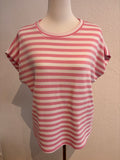 Streifenshirt rosa/weiß