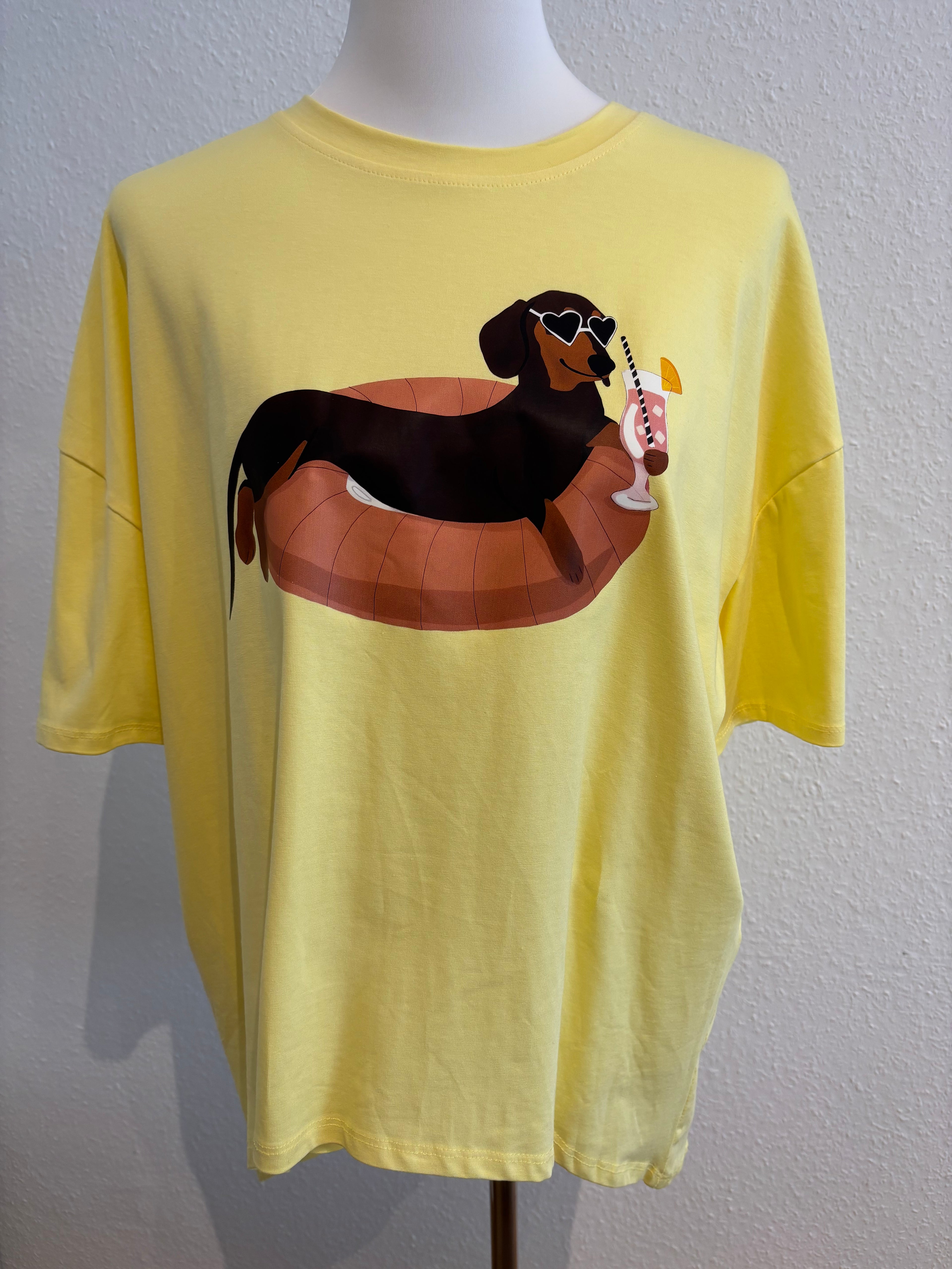 Shirt gelb Dackel