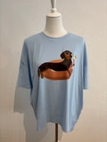 Shirt blau Dackel