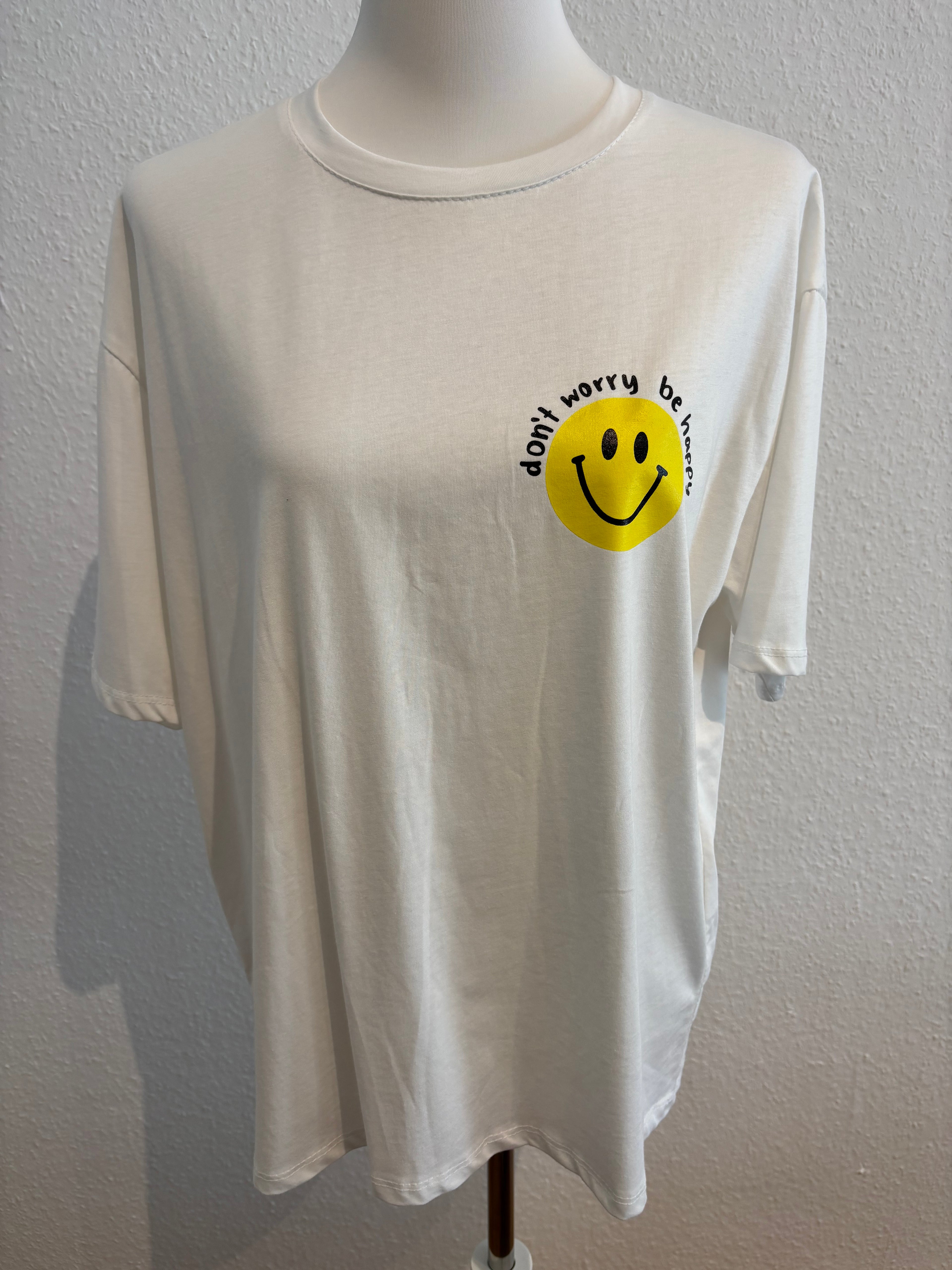 T-Shirt weiß Smileys