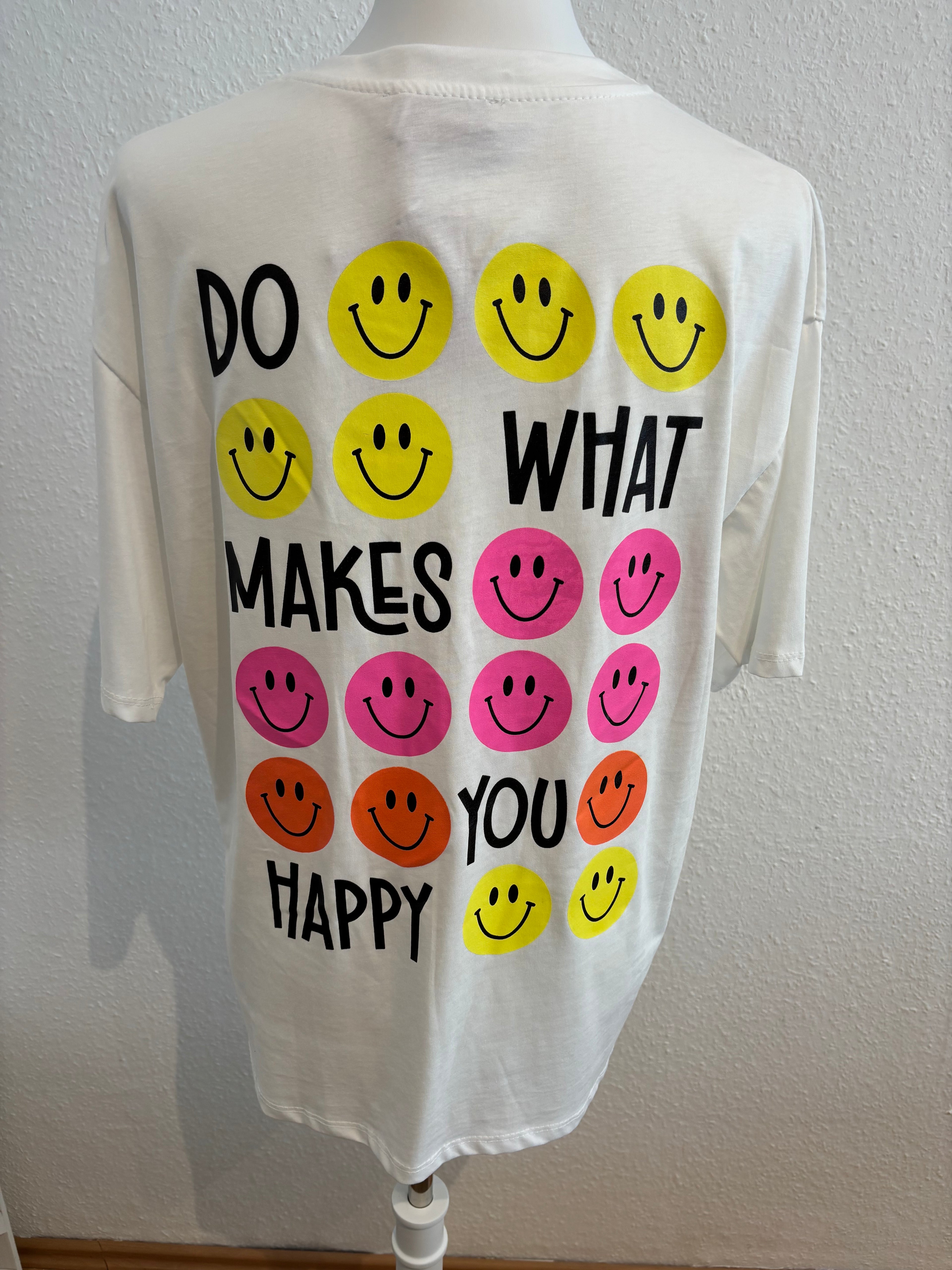 T-Shirt weiß Smileys