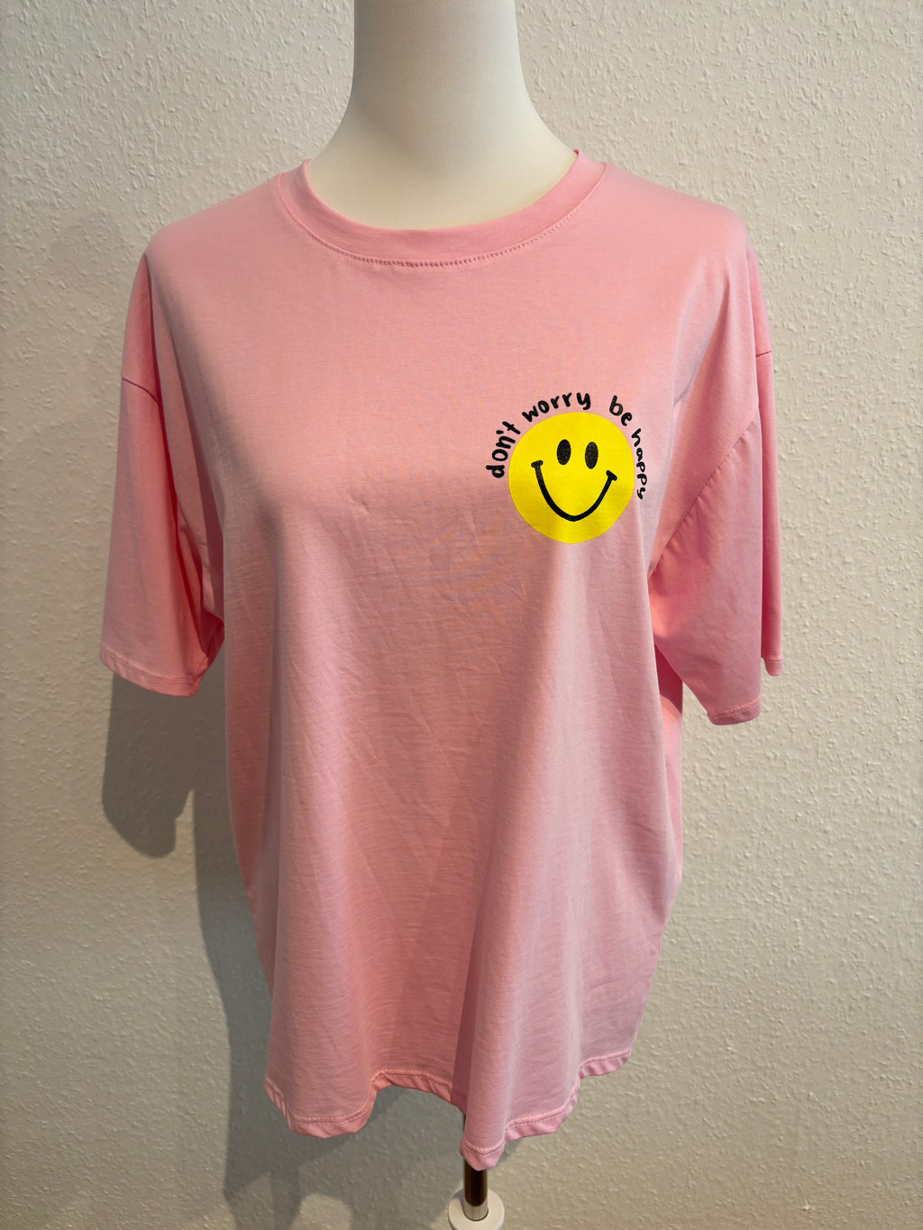 T-Shirt rosa Smileys