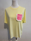 T-Shirt mit Leo gelb