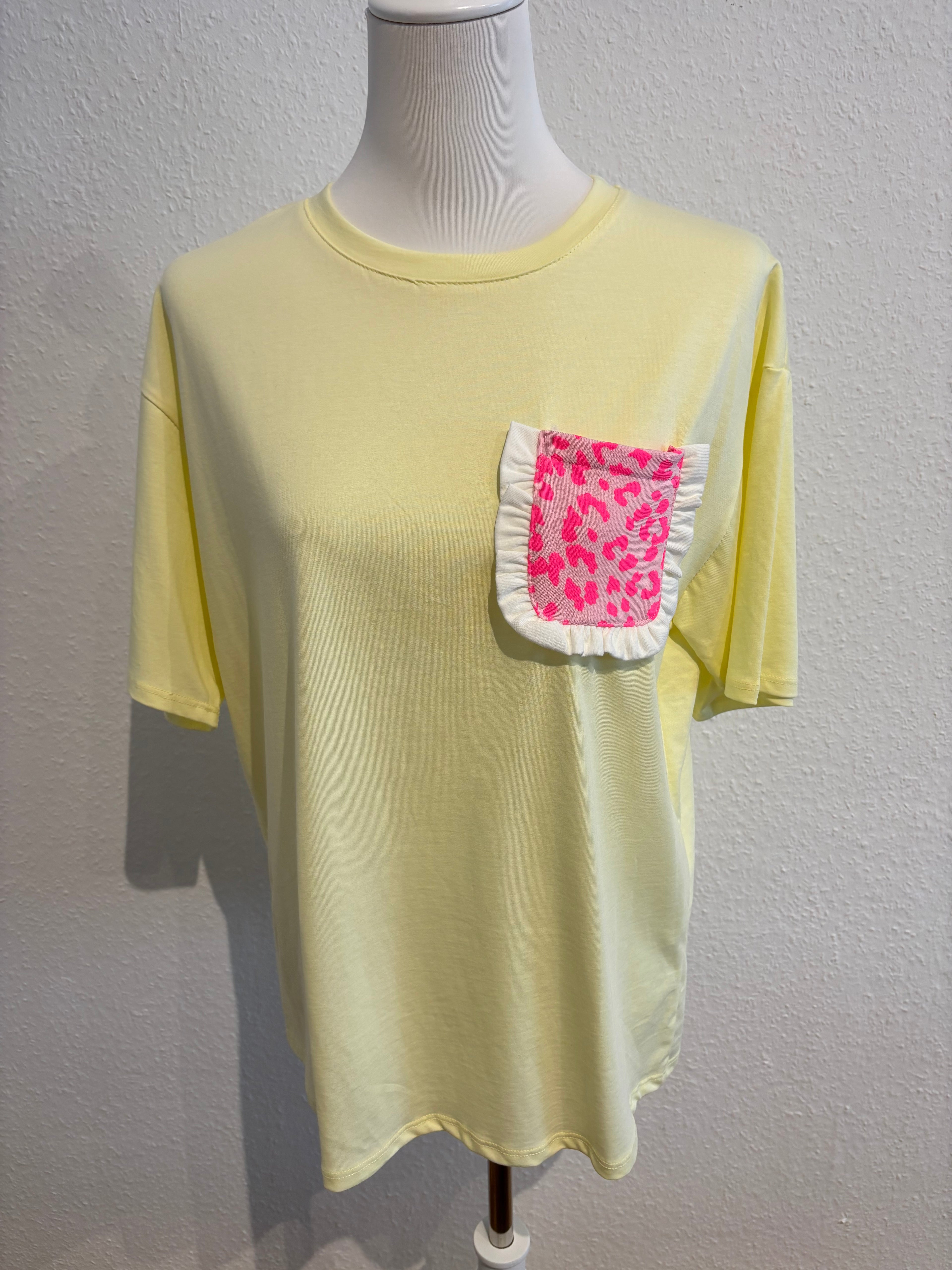 T-Shirt mit Leo gelb
