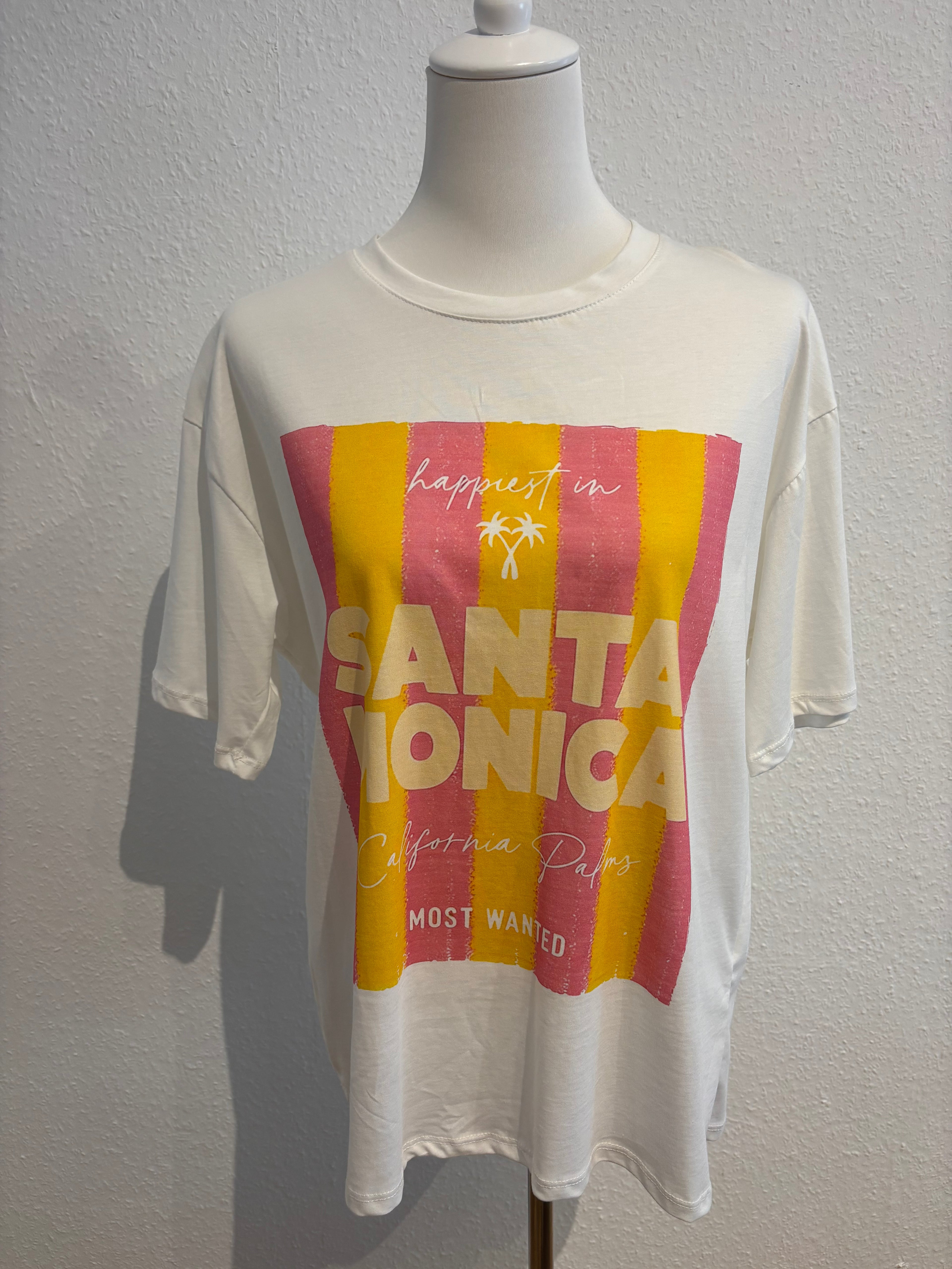 T-Shirt Santa Monica weiß
